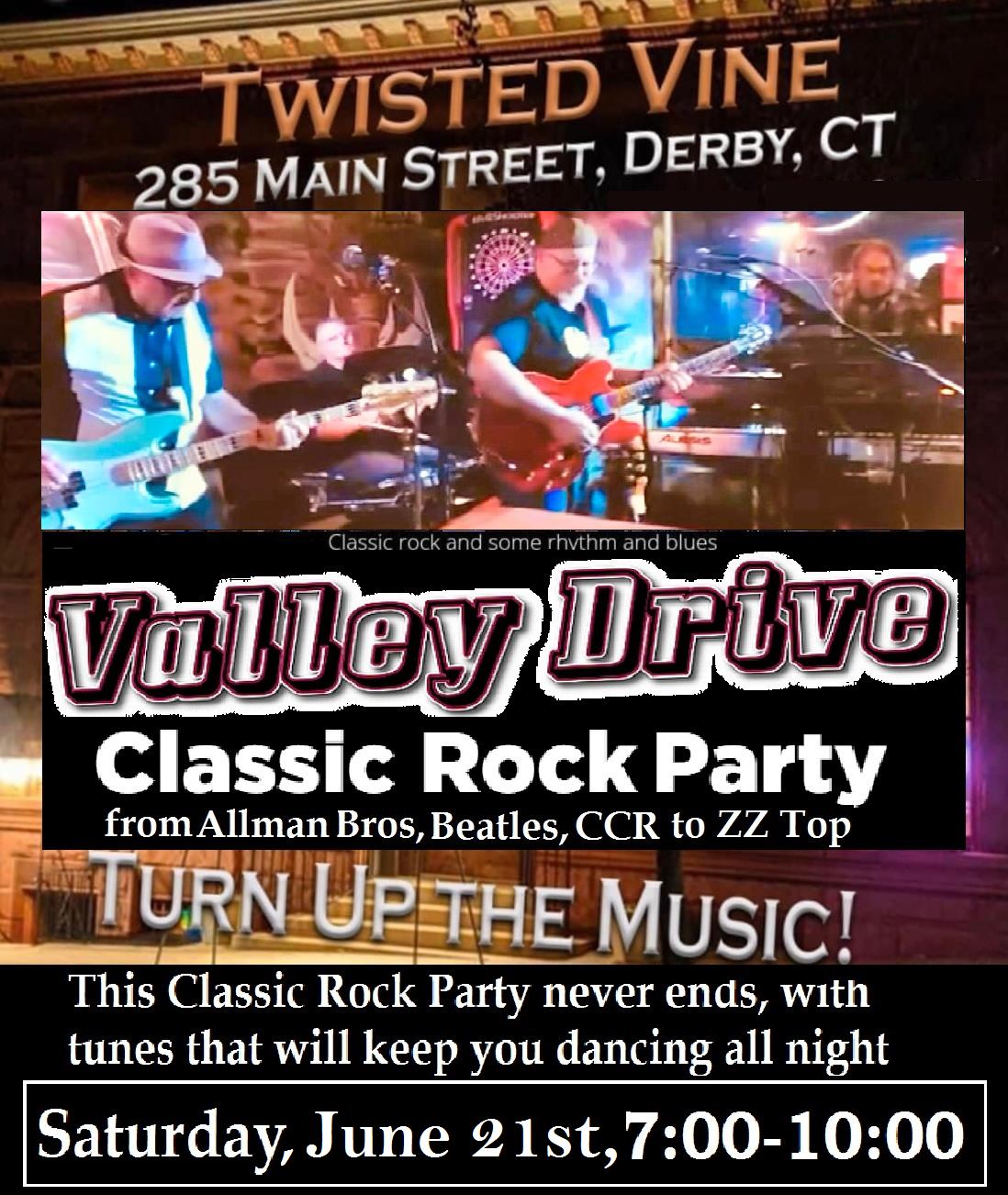valley drive classic rock party